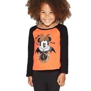 Baby Girls Minnie Mouse Vampire Bat Halloween T-Shirt Size 18 Months NWT